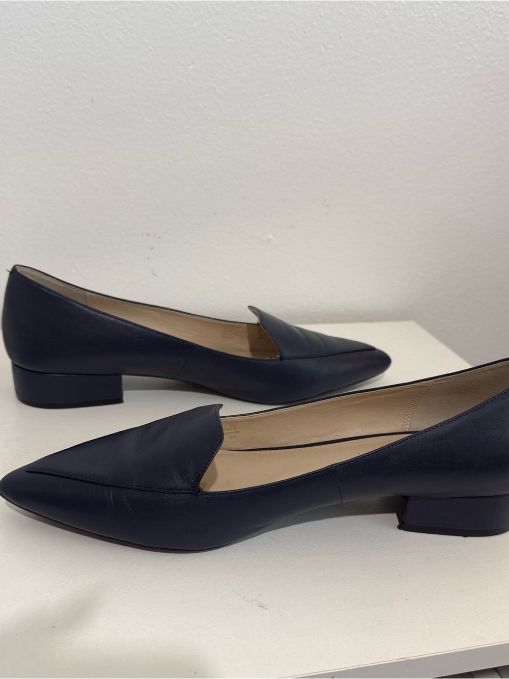 Cole Haan Classic Women's Pointed Toe Loafers in Navy - Picture 12 of 16